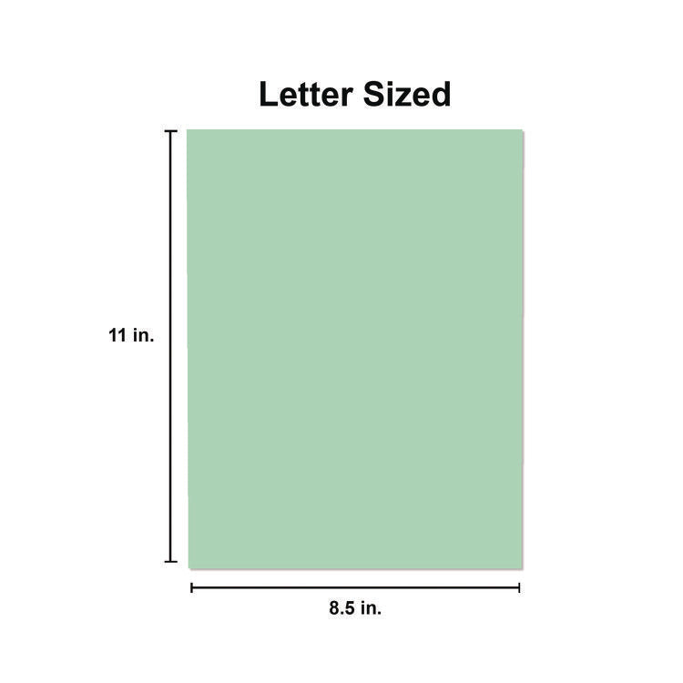 Deluxe Colored Paper, 20 lb Bond Weight, 8.5 x 11, Green, 500/Ream