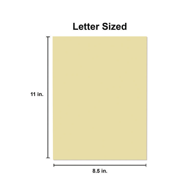 Deluxe Colored Paper, 20 lb Bond Weight, 8.5 x 11, Canary, 500/Ream