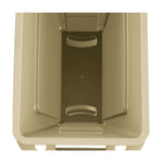 Slim Jim with Venting Channels, 23 gal, Plastic, Beige