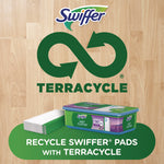 Sweeper TRAP + LOCK Wet Mop Cloth, 8 x 10, White, Lavender Scent, 38/Pack