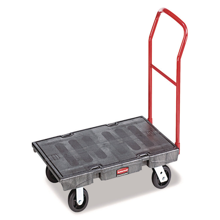 Heavy-Duty Platform Truck Cart, 2,000 Lb Capacity, 24 X 48 Platform, Black
