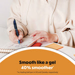 4-Color Smooth Multi-Color Ballpoint Pen, Retractable, Medium 1 mm, Black/Blue/Green/Red Ink, Black/Blue Barrel, 3/Pack