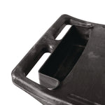 Trades Cart with Locking Storage Area, Plastic, 2 Shelves, 2 Drawers, 330 lb Capacity, 19.25" x 38" x 33.38", Black