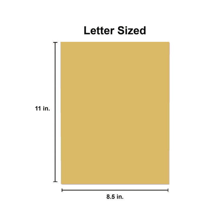 Deluxe Colored Paper, 20 lb Bond Weight, 8.5 x 11, Goldenrod, 500/Ream