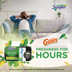 Heavy-Duty Wet Refill Cloths, 8 x 10, Gain Original Scent, White, 10 Cloths/Tub