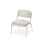 Rough n Ready Wide-Format Big and Tall Stack Chair, Supports 500 lb, 18.5" Seat Height, Platinum Granite Seat/Back, 4/Carton