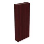 Alera Valencia Series Square Corner Bookcase, Seven-Shelf, 35.63w x 11.81d x 83.86h, Mahogany