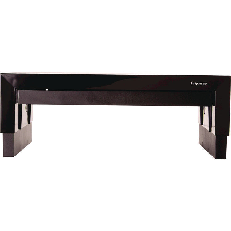 Designer Suites Monitor Riser, For 21" Monitors, 16" X 9.38" X 4.38" To 6", Black Pearl, Supports 40 Lbs