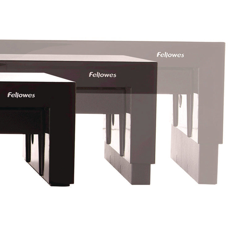 Designer Suites Monitor Riser, For 21" Monitors, 16" X 9.38" X 4.38" To 6", Black Pearl, Supports 40 Lbs