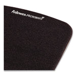 PlushTouch Mouse Pad with Wrist Rest, 7.25 x 9.38, Black