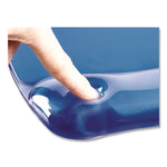 Gel Crystals Keyboard Wrist Rest, 18.5 x 2.25, Blue