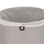 Refine Series Waste Receptacle, 16 gal, Plastic/Stainless Steel