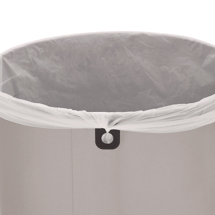Refine Series Waste Receptacle, 16 gal, Plastic/Stainless Steel