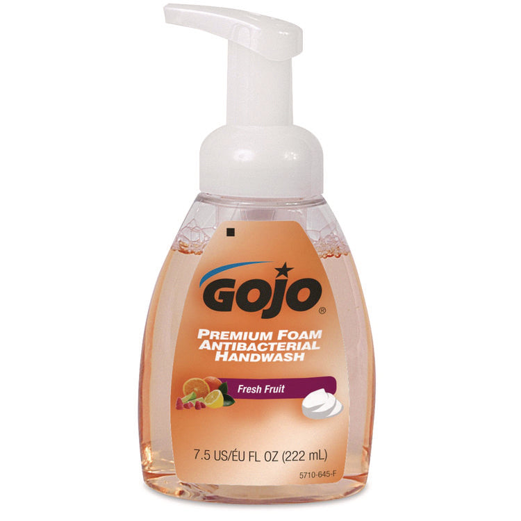 TFX Premium Foam Antibacterial Hand Wash, Refill for GOJO TFX Touch-Free Dispenser, Fresh Fruit Scent, 7.5 oz