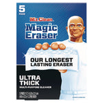 Magic Eraser, Ultra-Thick, 4.6" x 2.3", 1.2" Thick, White, 5/Pack, 2 Packs/Carton