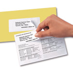 Send And Reply Piggyback Labels, Inkjet/laser Printers, 1.63 X 4, White, 12/sheet, 20 Sheets/pack