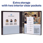 Economy Non-View Binder With Round Rings, 3 Rings, 0.5" Capacity, 11 X 8.5, Black, (3201)