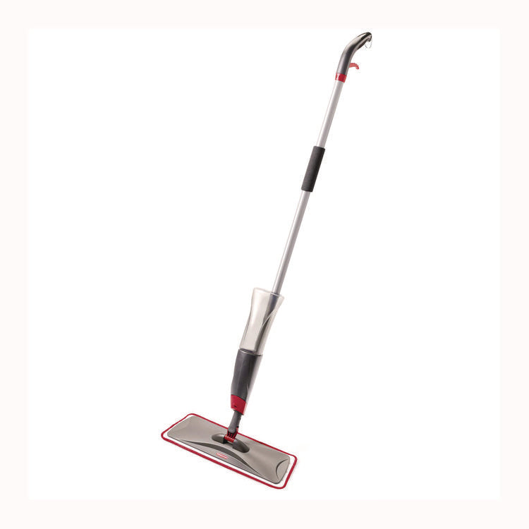 Reveal Microfiber Spray Mop Kit, Microfiber Head, 54.5" Silver/black Handle