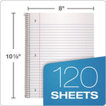 Coil-Lock Wirebound Notebook, 3-Hole Punch, 3-Subject, Legal Rule, Randomly Assorted Covers, (120) 10.5 x 8 Sheets