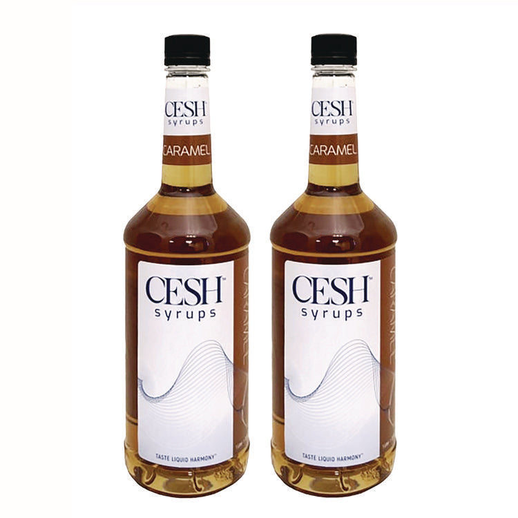 Caramel Syrup, 33.81 oz Bottle, 2/Carton