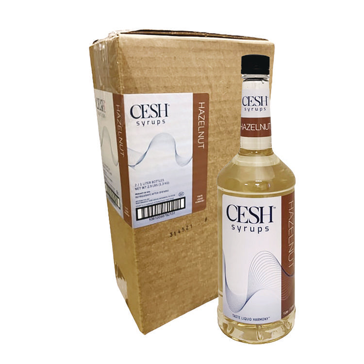 Hazelnut Syrup, 33.81 oz Bottle, 2/Carton