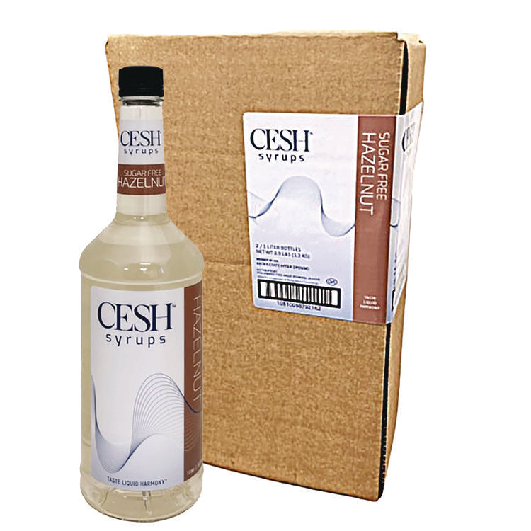 Sugar-Free Hazelnut Syrup, 33.81 oz Bottle, 2/Carton