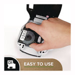 D1 Standard Labels, 0.38" x 23 ft, Black Print on White Tape