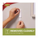 Sawtooth Picture Hanger, One Hanger, Two Strips, White, Supports 4 lbs