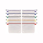 Poly Travel Pouch Set, 13.19" x 10.44", Assorted Colors, 10/Pack