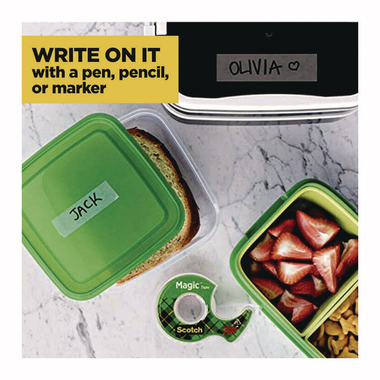 Magic Tape in Handheld Dispenser, 1" Core, 0.75" x 50 ft, Clear, 2/Pack