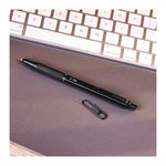 G-750 Gel Pen, Retractable, Medium 0.7 mm, Black; Blue Ink, Black Barrel, 2/Pack