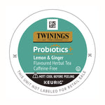 Probiotics+ Herbal Lemon and Ginger Tea, 24/Box