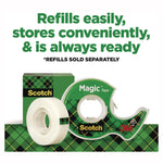 Magic Tape in Handheld Dispenser, 1" Core, 0.75" x 50 ft, Clear, 2/Pack