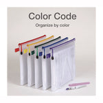 Poly Travel Pouch Set, 13.19" x 10.44", Assorted Colors, 10/Pack