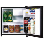 1.6 Cubic Ft. Compact Refrigerator with Chiller Compartment, Black