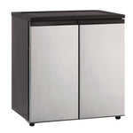 5.5 CF Side by Side Refrigerator/Freezer, Black/Platinum