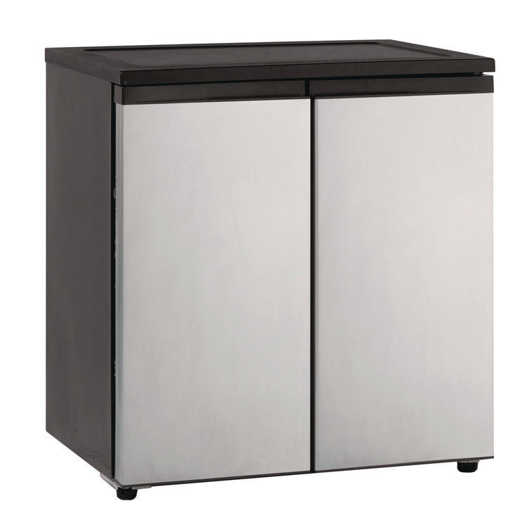 5.5 CF Side by Side Refrigerator/Freezer, Black/Platinum