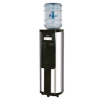 Hot and Cold Water Dispenser, 3 gal to 5 gal, 12.25 x 13 x 38.75, Stainless Steel