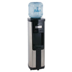 Hot and Cold Water Dispenser, 3 gal to 5 gal, 12.25 x 13 x 38.75, Stainless Steel