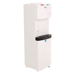 Hot and Cold Water Stand Up Dispenser, 3 gal to 5 gal, 11 x 12 x 36, White