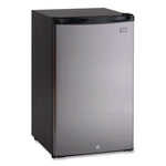 4.4 Cu.ft. Auto-Defrost Refrigerator, 19.25 X 22 X 33, Black With Stainless Steel Door