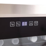 3 Cu. Ft. Refrigerator/beverage Cooler, 18.75 X 19.5 X 33.75, Black/stainless Steel Framed Glass Door