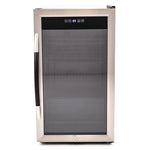 3 Cu. Ft. Refrigerator/beverage Cooler, 18.75 X 19.5 X 33.75, Black/stainless Steel Framed Glass Door