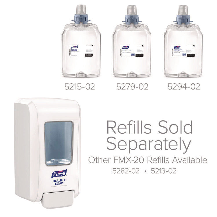 FMX-20 Soap Push-Style Dispenser, 2,000 mL, 6.5 x 4.68 x 11.66, White, 6/Carton