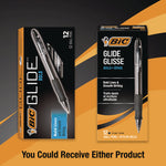 Glide Bold Ballpoint Pen, Retractable, Bold 1.6 Mm, Black Ink, Smoke Barrel, Dozen