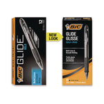 Glide Bold Ballpoint Pen, Retractable, Bold 1.6 Mm, Black Ink, Smoke Barrel, Dozen