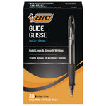 GLIDE Bold Ballpoint Pen Value Pack, Retractable, Bold 1.6 mm, Black Ink, Smoke Barrel, 36/Pack