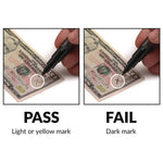 Smart-Money Counterfeit Bill Detector Pen With Coil And Clip, U.s. Currency