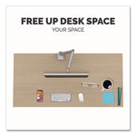 Platinum Series Single Monitor Arm, For 40" Monitors, 360 deg Rotation, 45 deg Tilt, 180 deg Pan, Silver, Supports 20 lb