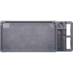 Two-Shelf Utility Cart, Plastic, 2 Shelves, 500 lb Capacity, 17.25" x 40" x 33.5", Gray